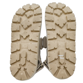 PRADA | Beige Quilted Chunky Sandals