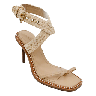 ULLA JOHNSON | Lydia Raffia Heeled Sandals