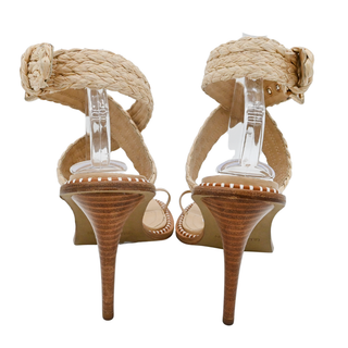 ULLA JOHNSON | Lydia Raffia Heeled Sandals