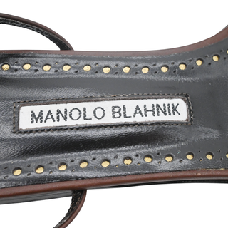 MANOLO BLAHNIK | Chaouhen Leather Flats