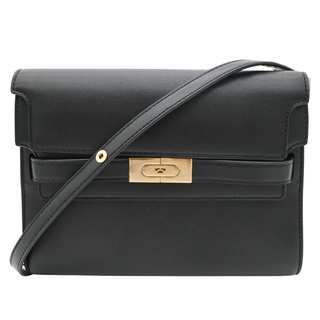 TORY BURCH | Black Leather Lee Radziwill Shoulder Bag