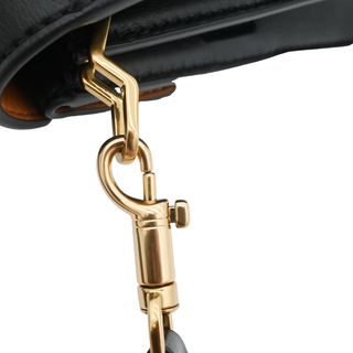 TORY BURCH | Black Leather Lee Radziwill Shoulder Bag