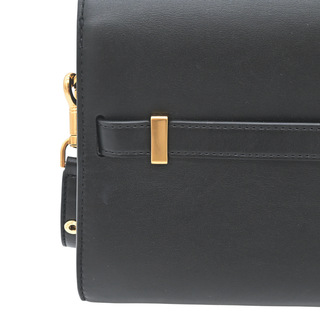 TORY BURCH | Black Leather Lee Radziwill Shoulder Bag
