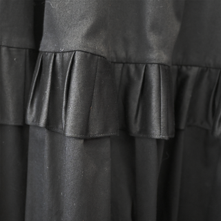 CAROLINA HERRERA | Black Tiered Midi Ruffle Skirt