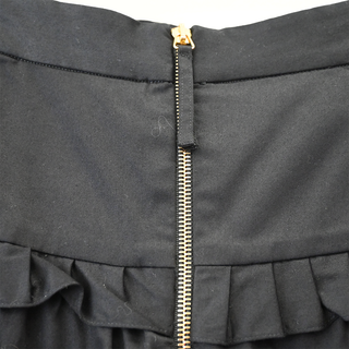 CAROLINA HERRERA | Black Tiered Midi Ruffle Skirt