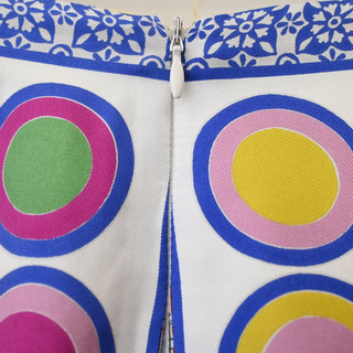 ETRO | Multicolored Geometric and Floral Silk Skirt