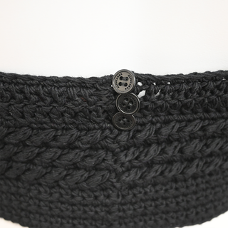ALTUZARRA | Hera Black Crochet Cropped Sweater