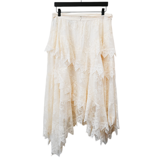 ZIMMERMANN | Lace Asymmetric Midi Skirt