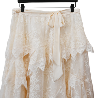 ZIMMERMANN | Lace Asymmetric Midi Skirt