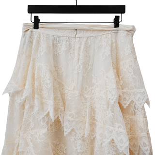 ZIMMERMANN | Lace Asymmetric Midi Skirt