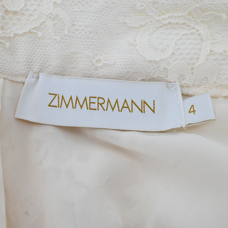 ZIMMERMANN | Lace Asymmetric Midi Skirt