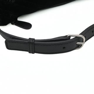 BALENCIAGA | Black Charms Souvenir Velvet Belt Bag
