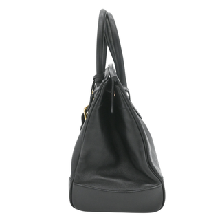 RALPH LAUREN | Black Leather Soft Ricky Bag