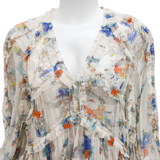 ZIMMERMANN | Clover Frill Billow Mini Dress