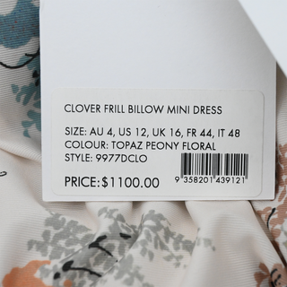 ZIMMERMANN | Clover Frill Billow Mini Dress