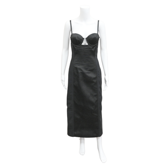 GUCCI | Black Silk Duchesse Cut-Out Dress
