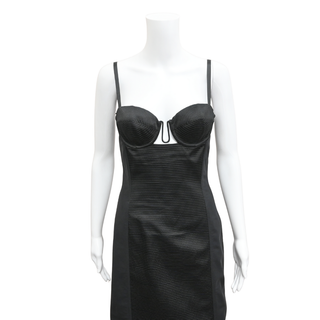 GUCCI | Black Silk Duchesse Cut-Out Dress