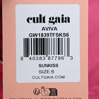 CULT GAIA | Aviva Sunkiss Pink Off The Shoulder Gown