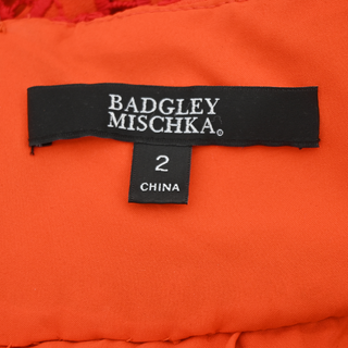 BADGLEY MISCHKA | Red Orange Eyelet Lace Dress