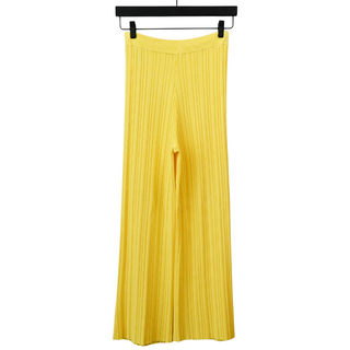 CULT GAIA | Bright Yellow Ribbed Knit Pants