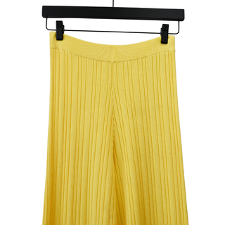 CULT GAIA | Bright Yellow Ribbed Knit Pants