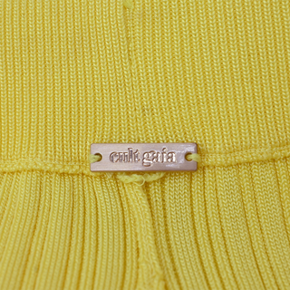 CULT GAIA | Bright Yellow Ribbed Knit Pants
