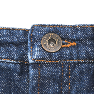 DOLCE & GABBANA | Distressed Denim Mini Skirt