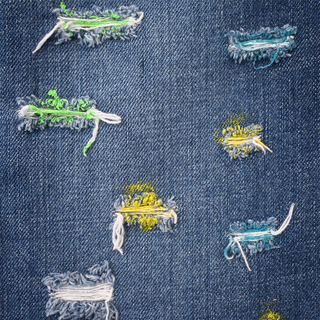 DOLCE & GABBANA | Distressed Denim Mini Skirt