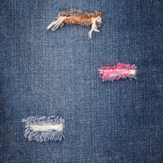 DOLCE & GABBANA | Distressed Denim Mini Skirt