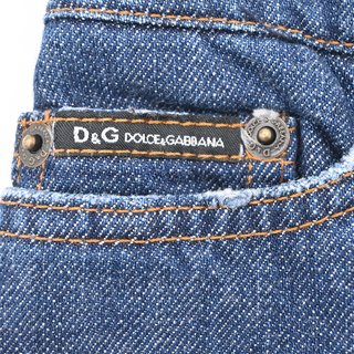 DOLCE & GABBANA | Distressed Denim Mini Skirt