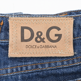 DOLCE & GABBANA | Distressed Denim Mini Skirt