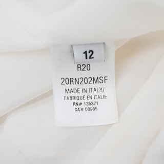 OSCAR DE LA RENTA | Ivory Multicolor Printed Sleeveless Dress