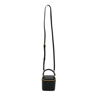 Triomphe Black Patent Mini Vanity Case Bag