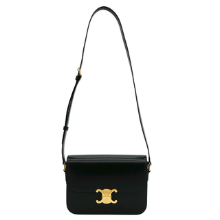 CELINE | Classique Triomphe Shiny Calfskin Leather Bag