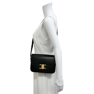 CELINE | Classique Triomphe Shiny Calfskin Leather Bag