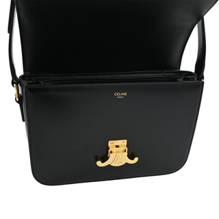 CELINE | Classique Triomphe Shiny Calfskin Leather Bag