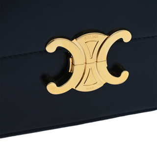 CELINE | Classique Triomphe Shiny Calfskin Leather Bag