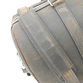 CELINE | Brown Suede Leather Boston Bag