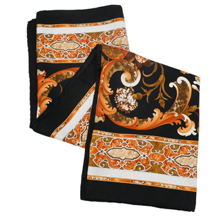 Autumnal Floral Silk Scarf