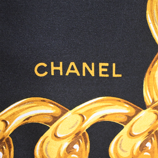 Floral CC Logo Silk Scarf