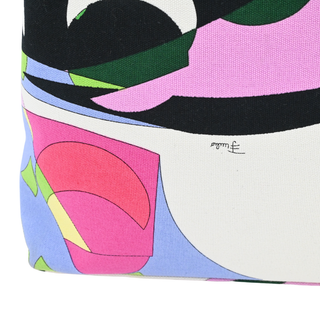 Multicolored Canvas Shoulder Bag