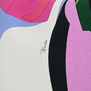 Multicolored Canvas Shoulder Bag