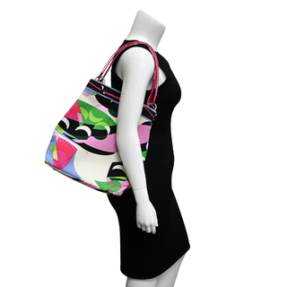 EMILIO PUCCI | Multicolored Canvas Shoulder Bag