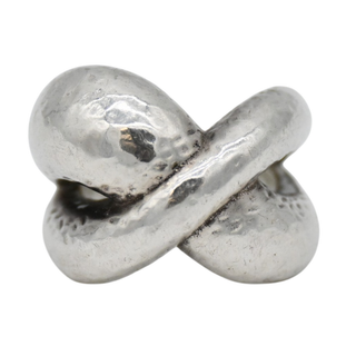 IPPOLITA | Hammered Sterling Silver Crossover Ring