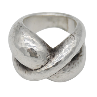IPPOLITA | Hammered Sterling Silver Crossover Ring