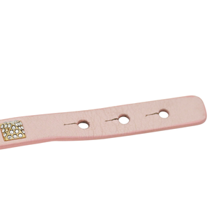 VALENTINO GARAVANI | Light Pink Rockstud Leather Wrap Bracelet