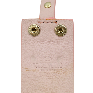 Light Pink Rockstud Leather Wrap Bracelet