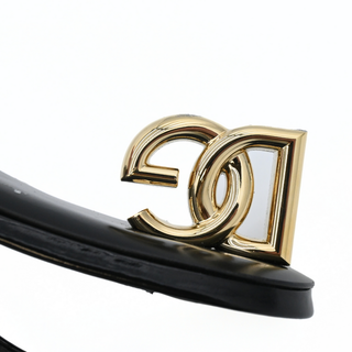 Logo-Heel Slingback Pumps