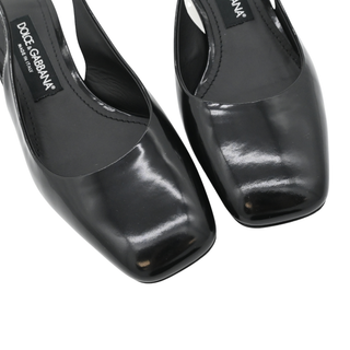 Logo-Heel Slingback Pumps