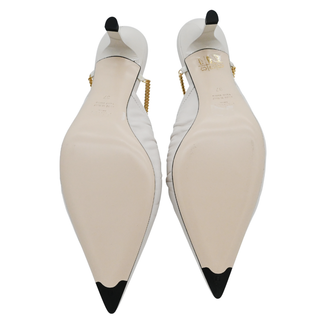 Ivory Ruched Pointed Mules